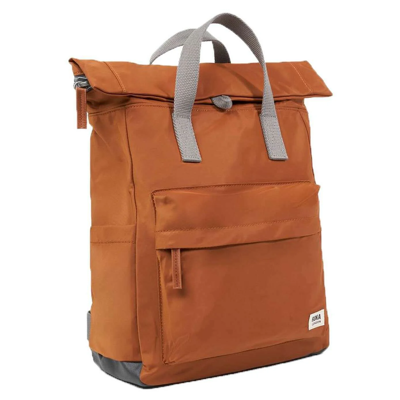 Roka Canfield B Medium Recycled Nylon Backpack - Bran Brown - Image 3