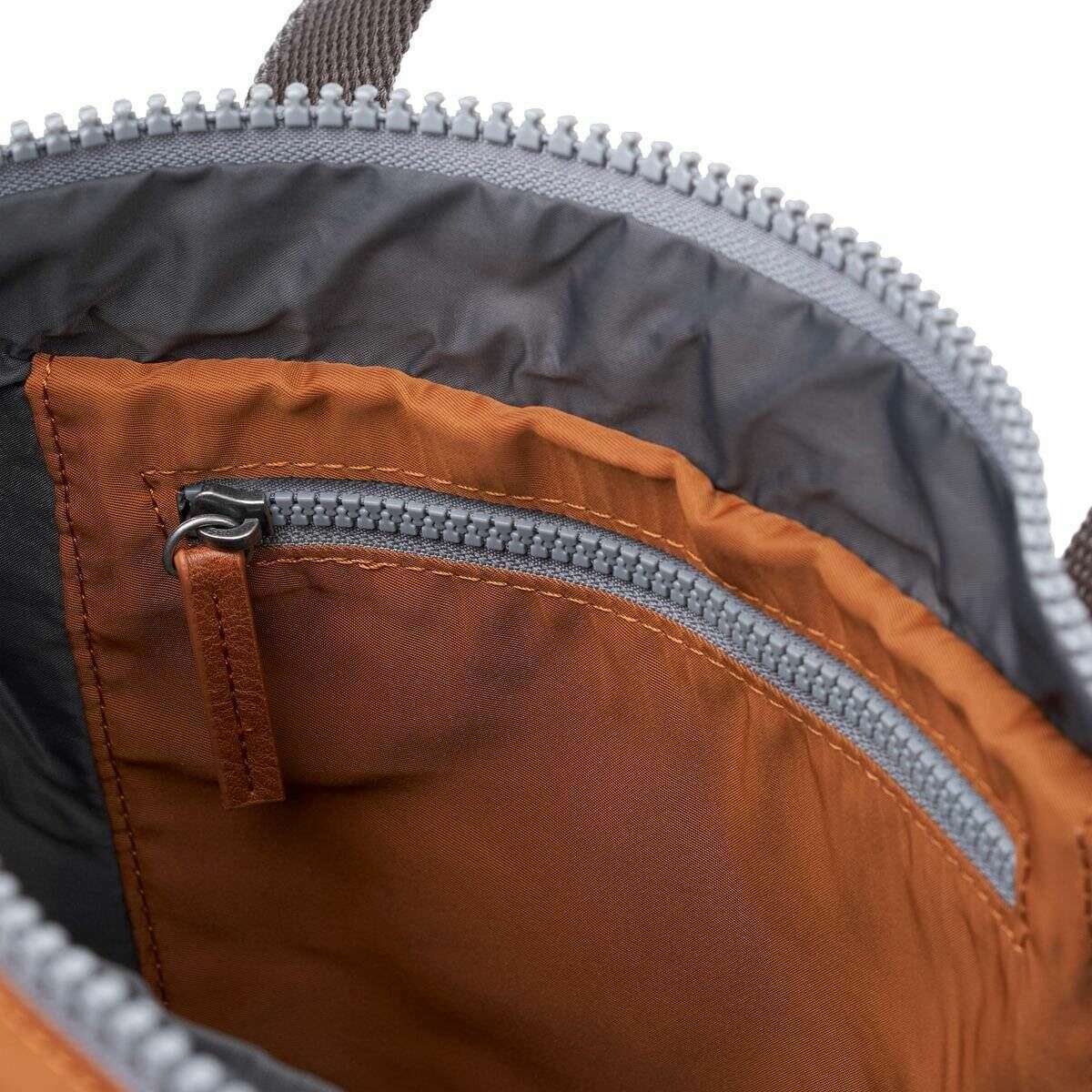 Roka Canfield B Medium Recycled Nylon Backpack - Bran Brown - Image 4