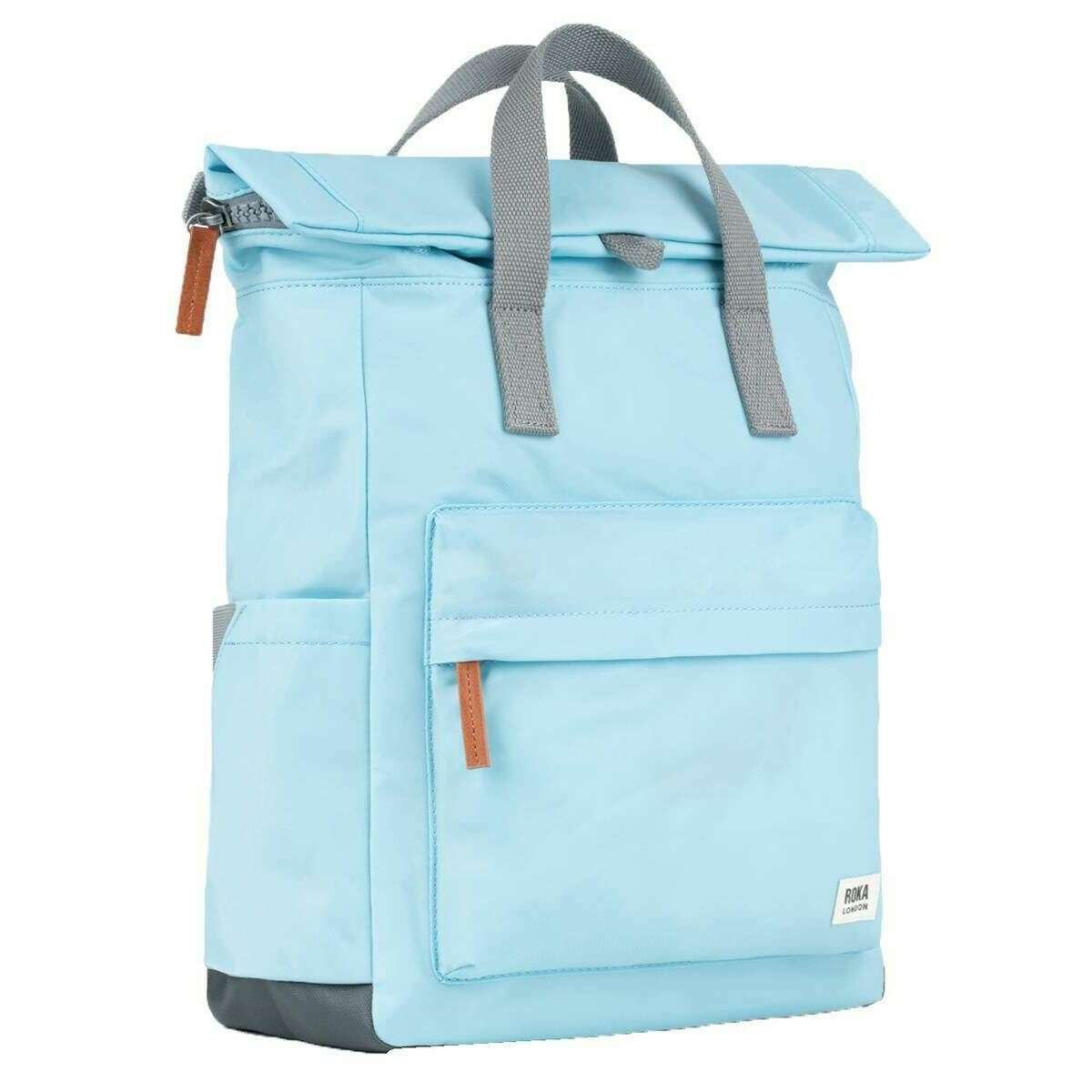 Roka Canfield B Medium Recycled Nylon Backpack - Canal Blue - Image 3