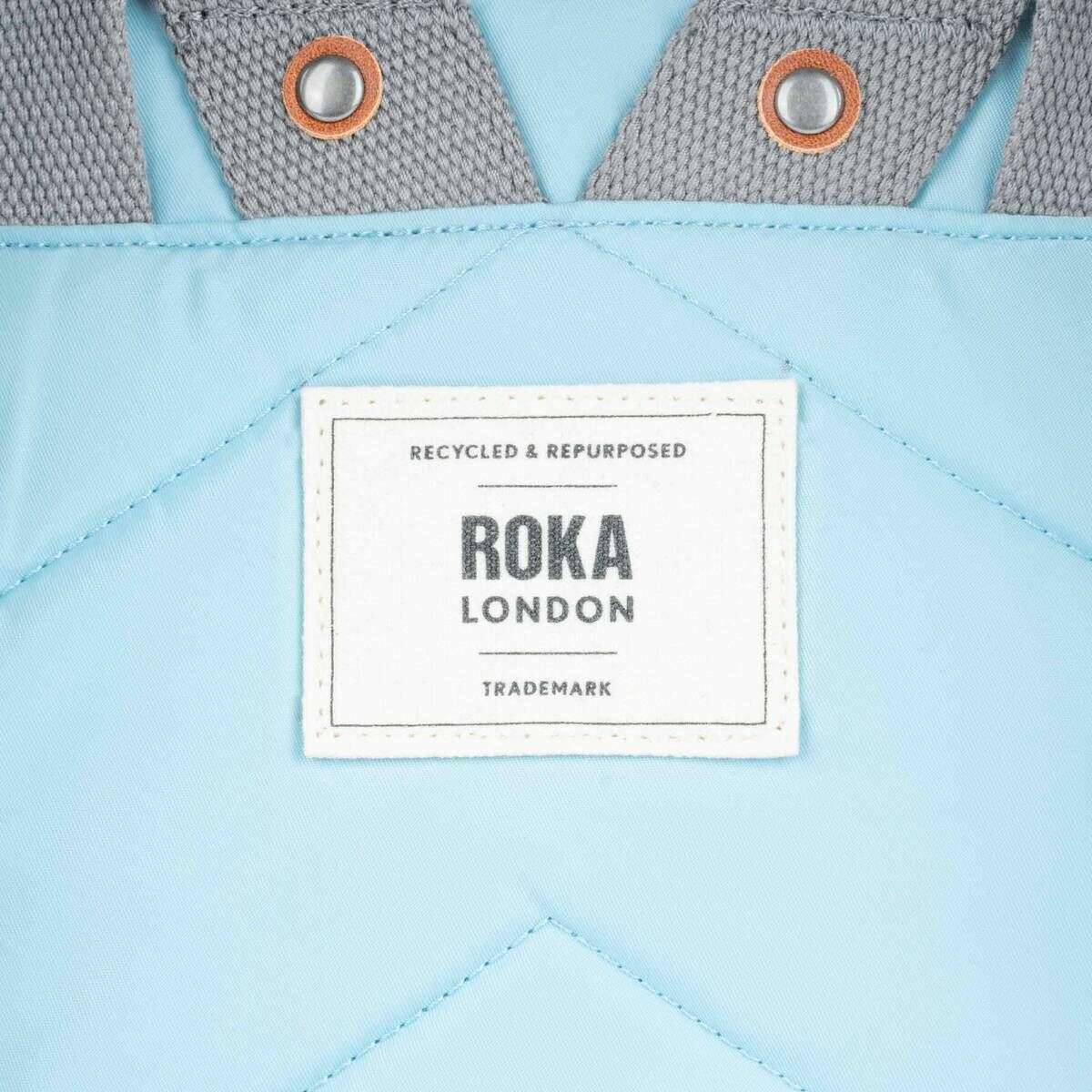 Roka Canfield B Medium Recycled Nylon Backpack - Canal Blue - Image 7