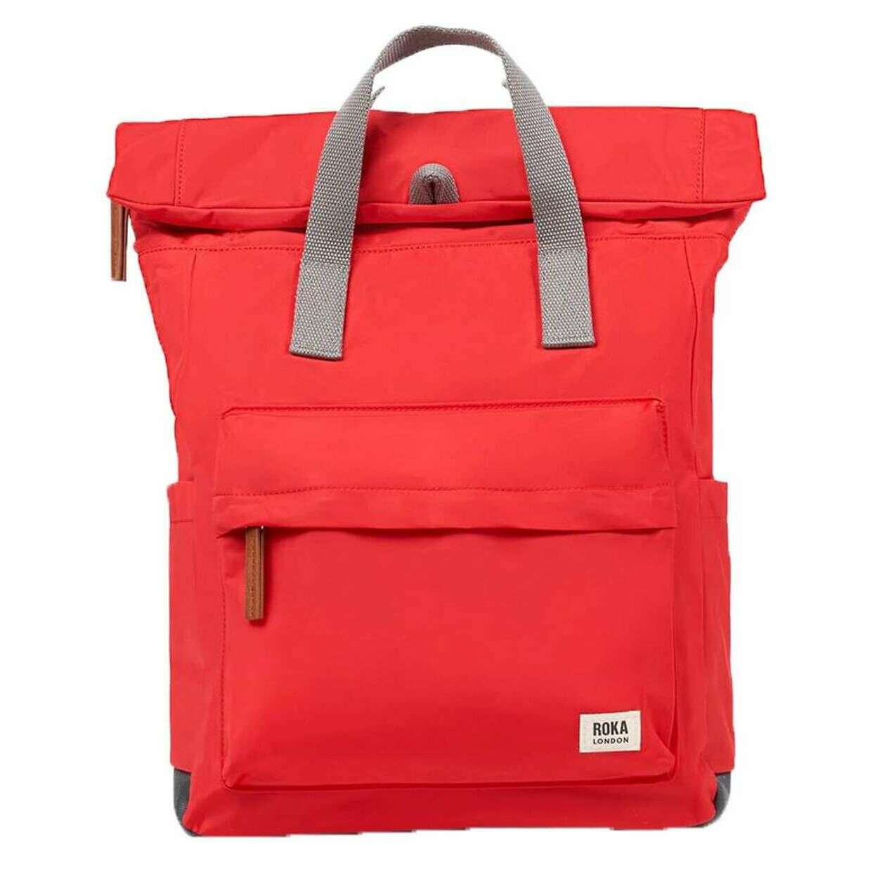Roka Canfield B Medium Recycled Nylon Backpack - Chilli Oil Red
