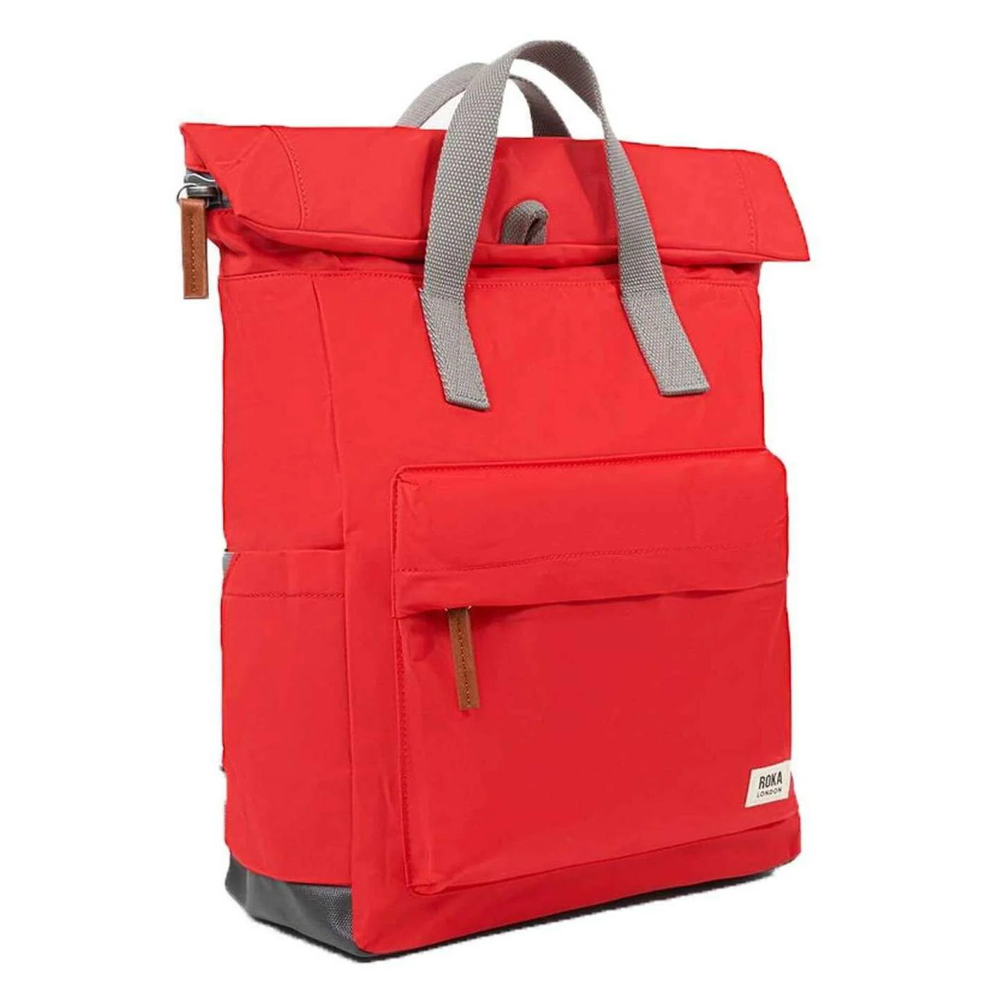 Roka Canfield B Medium Recycled Nylon Backpack - Chilli Oil Red - Image 3