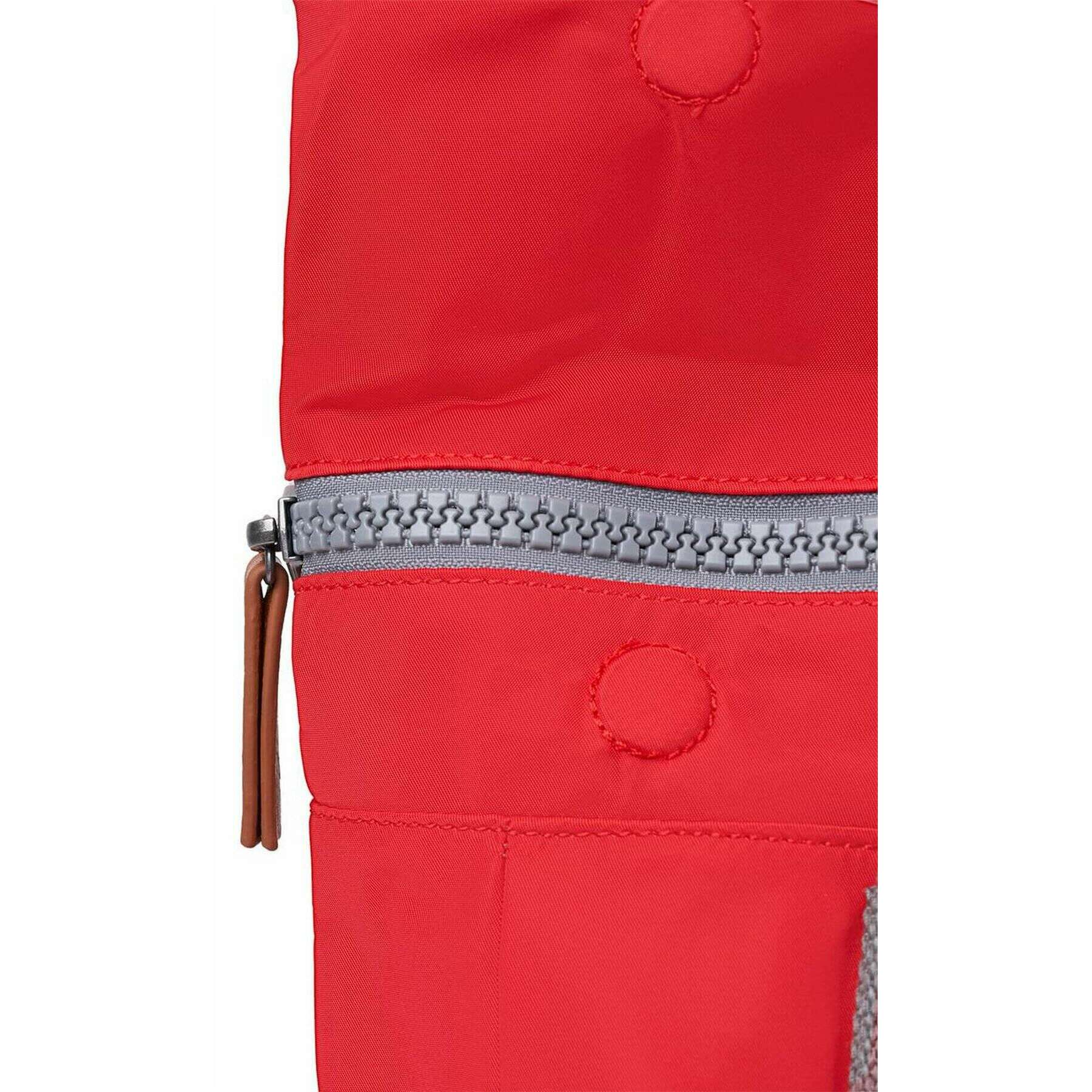 Roka Canfield B Medium Recycled Nylon Backpack - Chilli Oil Red - Image 6