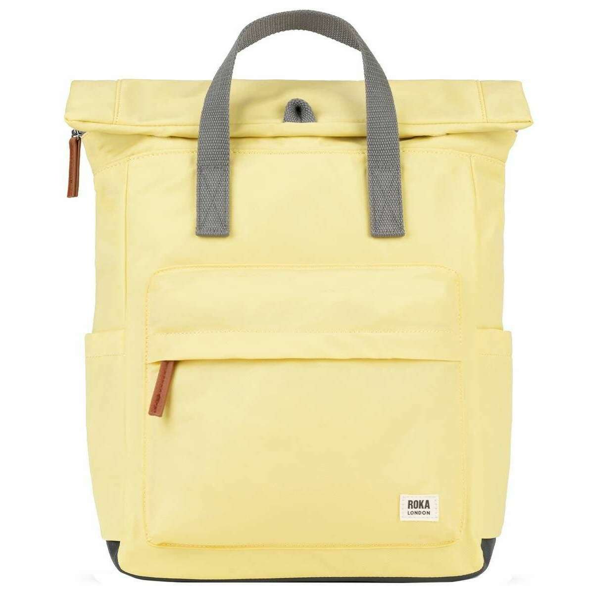 Roka Canfield B Medium Recycled Nylon Backpack - Citron Yellow