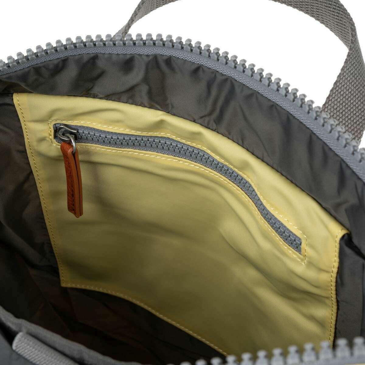 Roka Canfield B Medium Recycled Nylon Backpack - Citron Yellow - Image 4