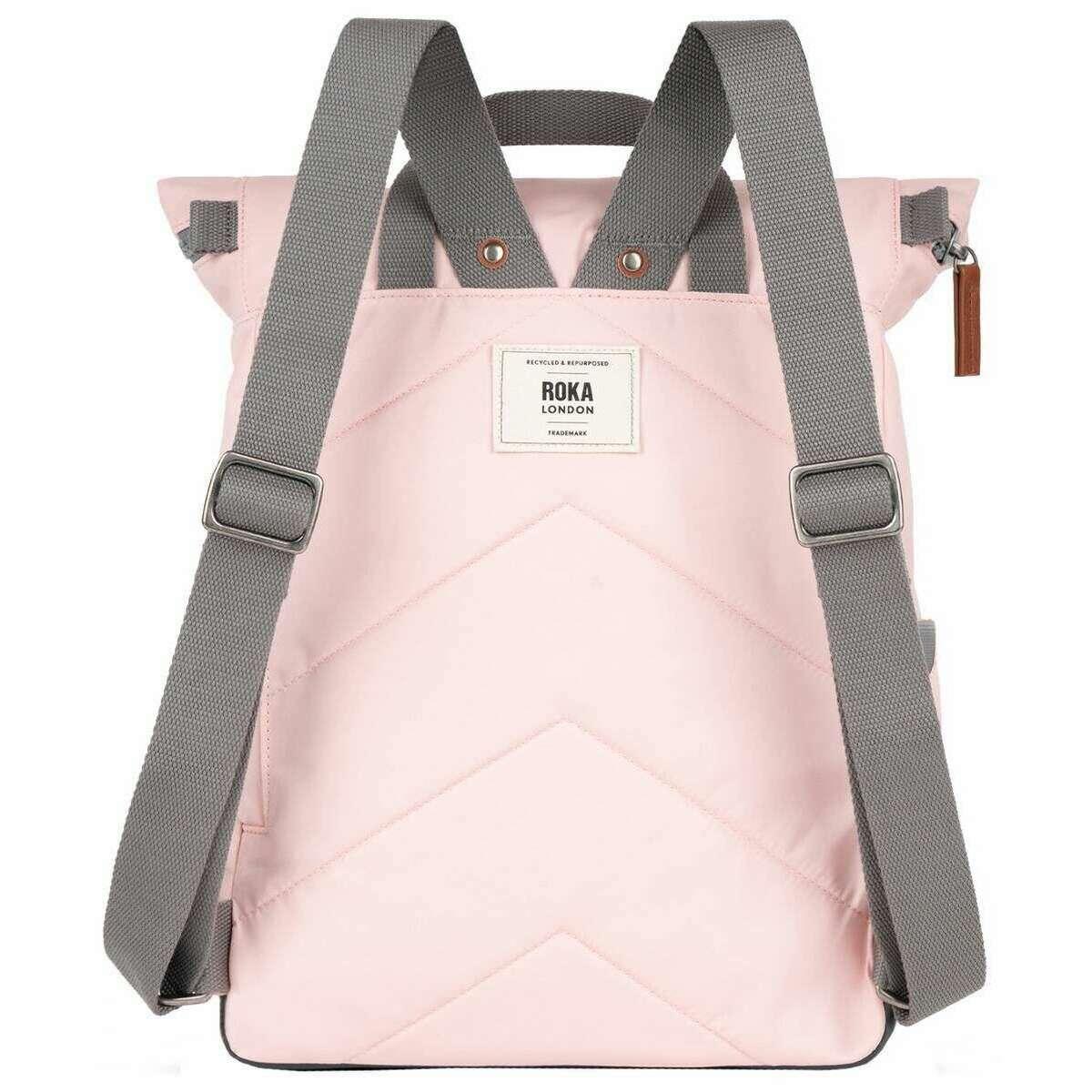 Roka Canfield B Medium Recycled Nylon Backpack - English Rose Pink - Image 2