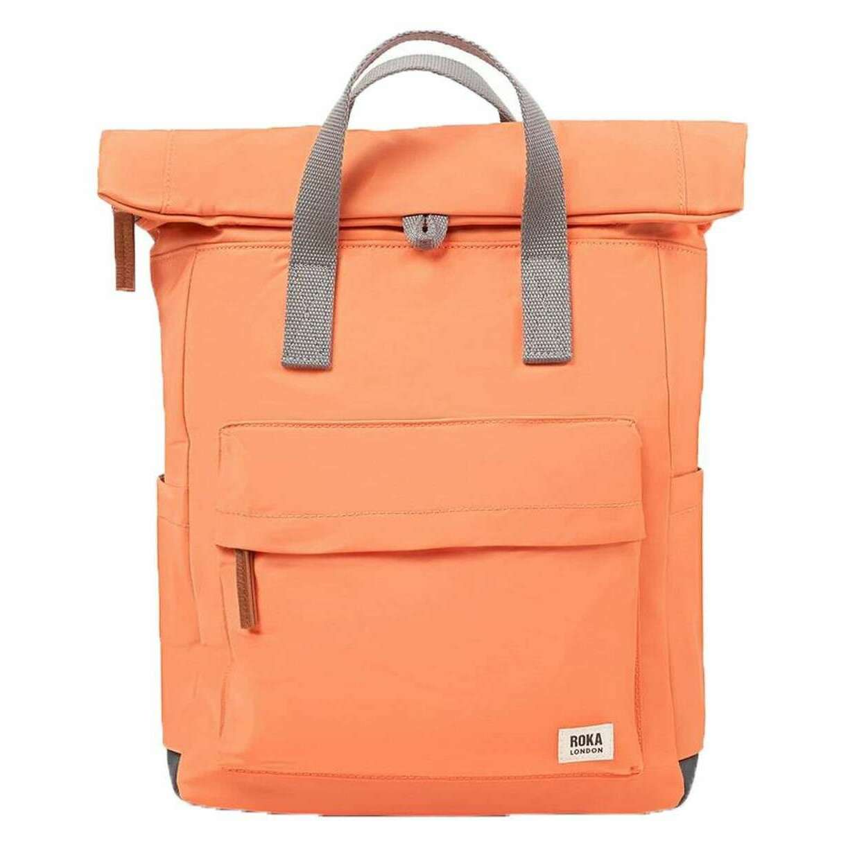 Roka Canfield B Medium Recycled Nylon Backpack - Firecracker Orange