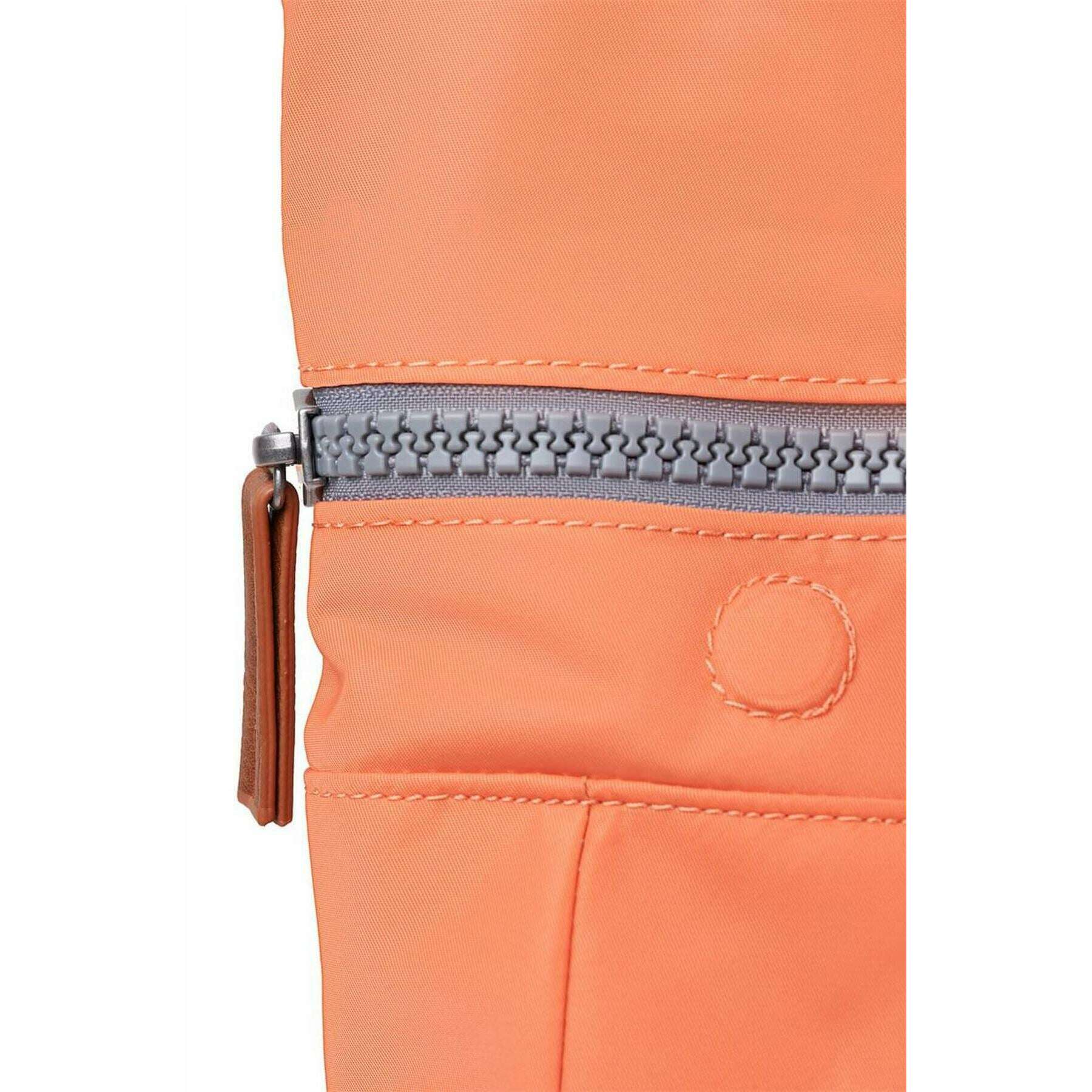 Roka Canfield B Medium Recycled Nylon Backpack - Firecracker Orange - Image 6
