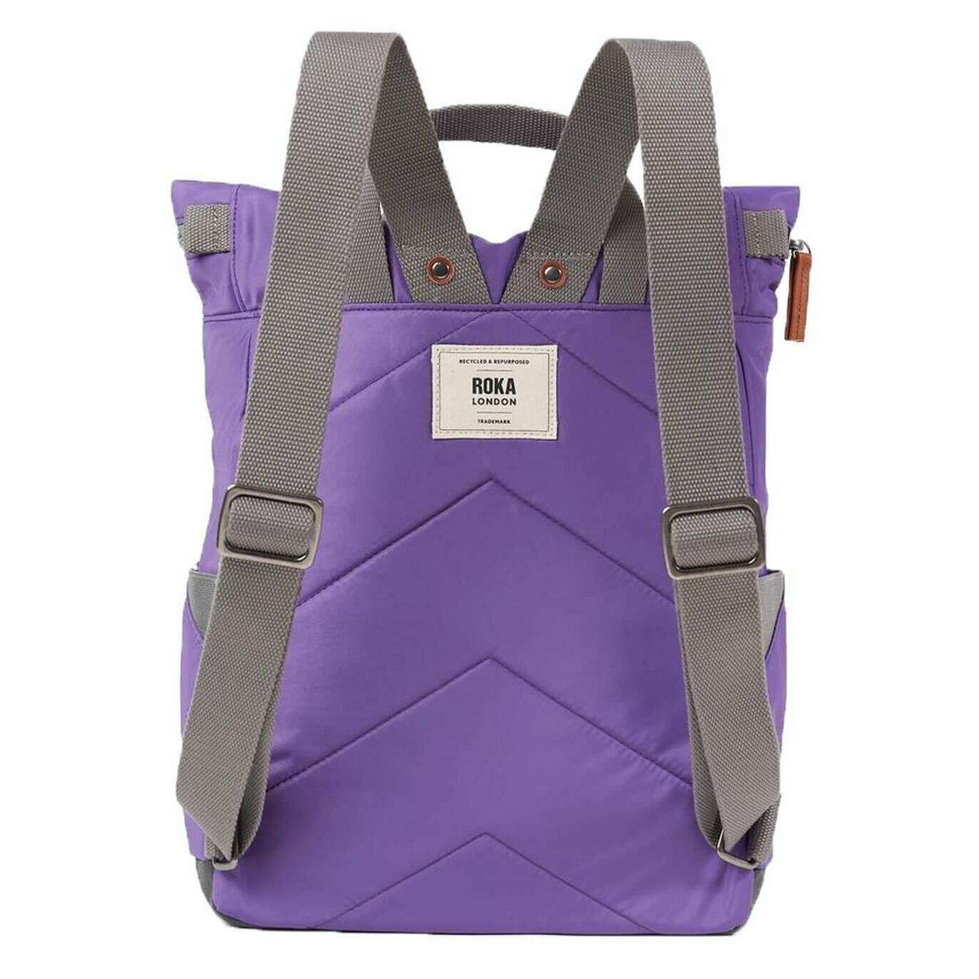 Roka Canfield B Medium Recycled Nylon Backpack - Fresh Purple - Image 2