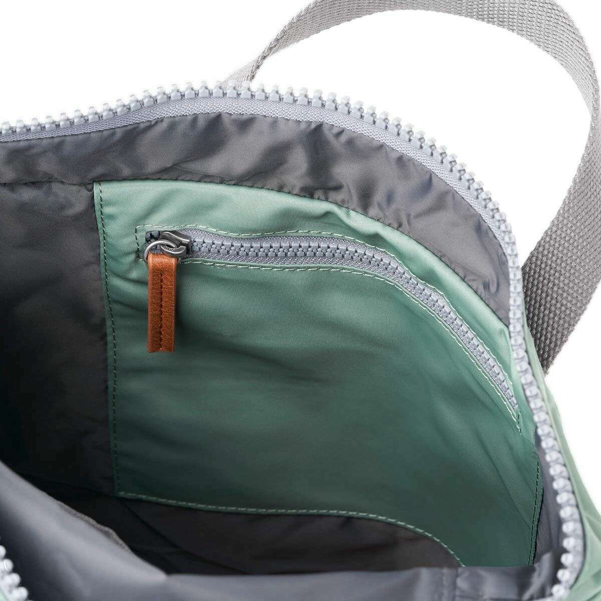 Roka Canfield B Medium Recycled Nylon Backpack - Frost Green - Image 4