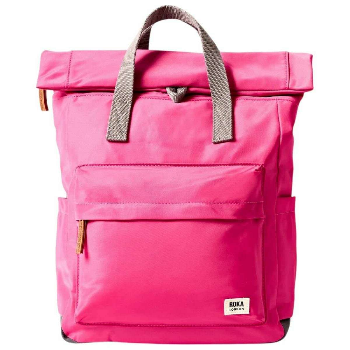 Roka Canfield B Medium Recycled Nylon Backpack - Granita Red