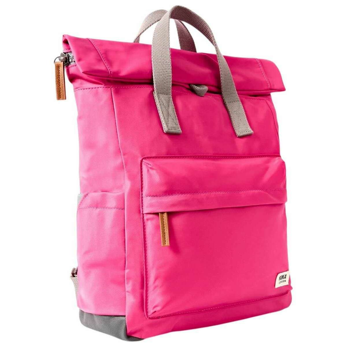 Roka Canfield B Medium Recycled Nylon Backpack - Granita Red - Image 3