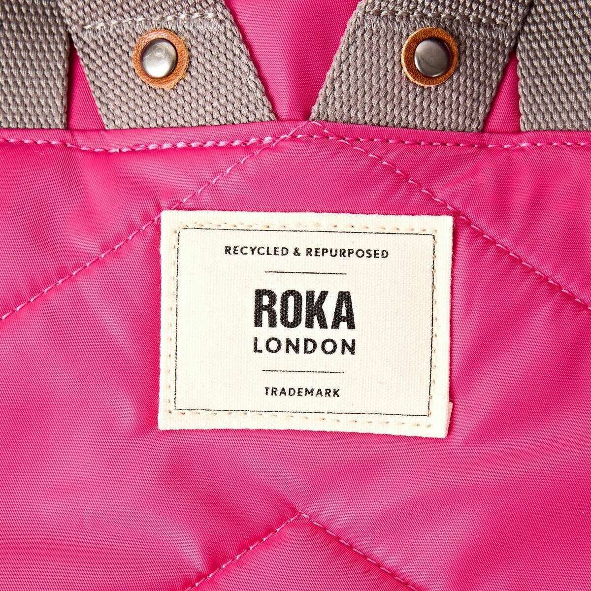 Roka Canfield B Medium Recycled Nylon Backpack - Granita Red - Image 6