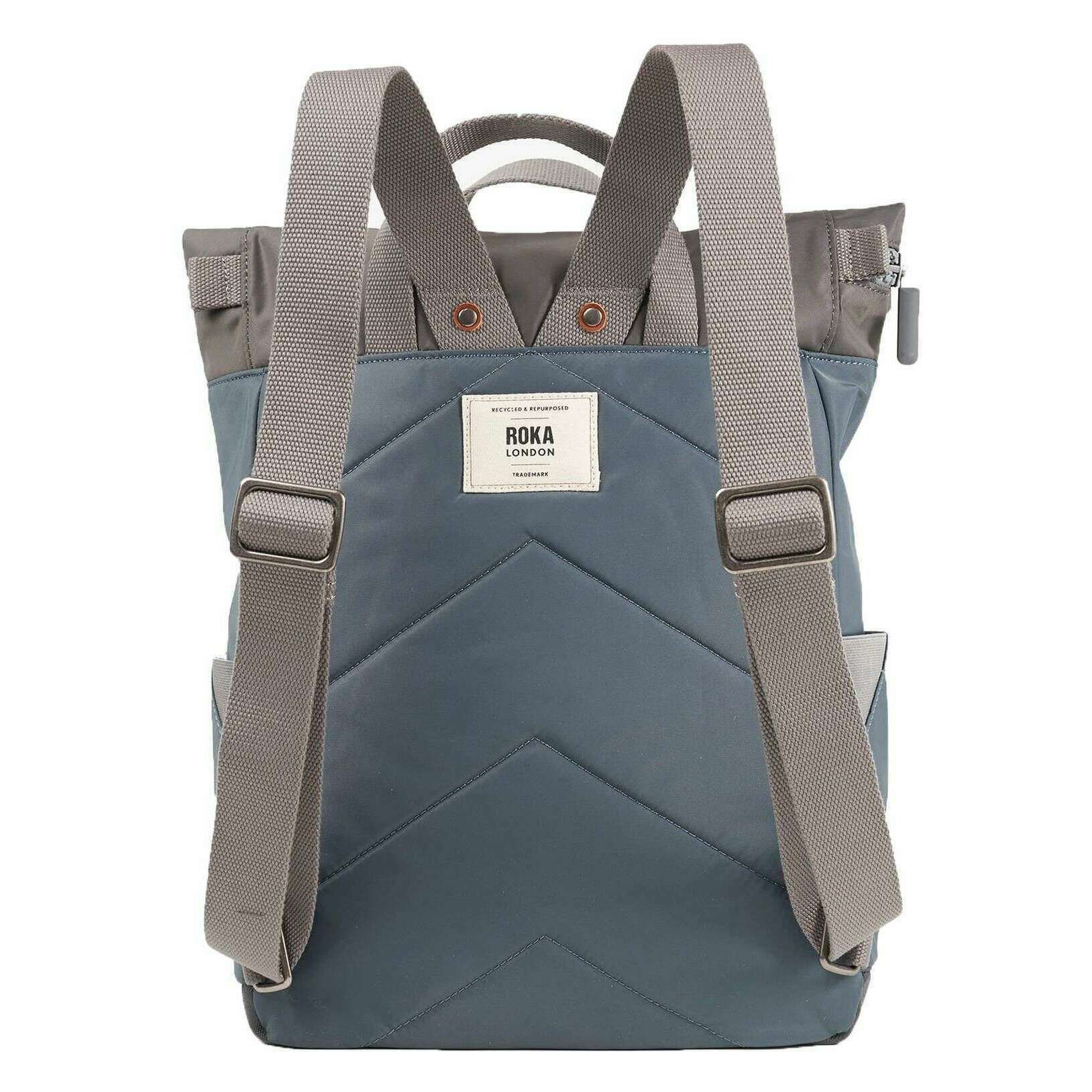 Roka Canfield B Medium Recycled Nylon Backpack - Grey Tonal - Image 2