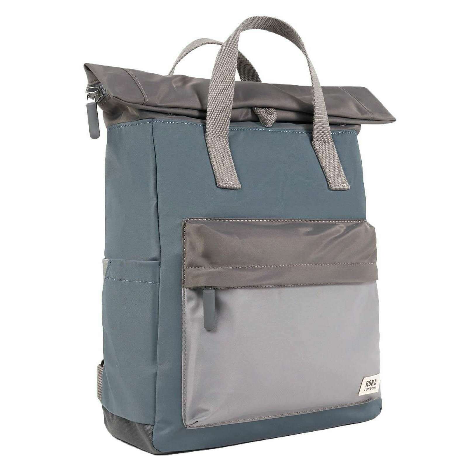 Roka Canfield B Medium Recycled Nylon Backpack - Grey Tonal - Image 3