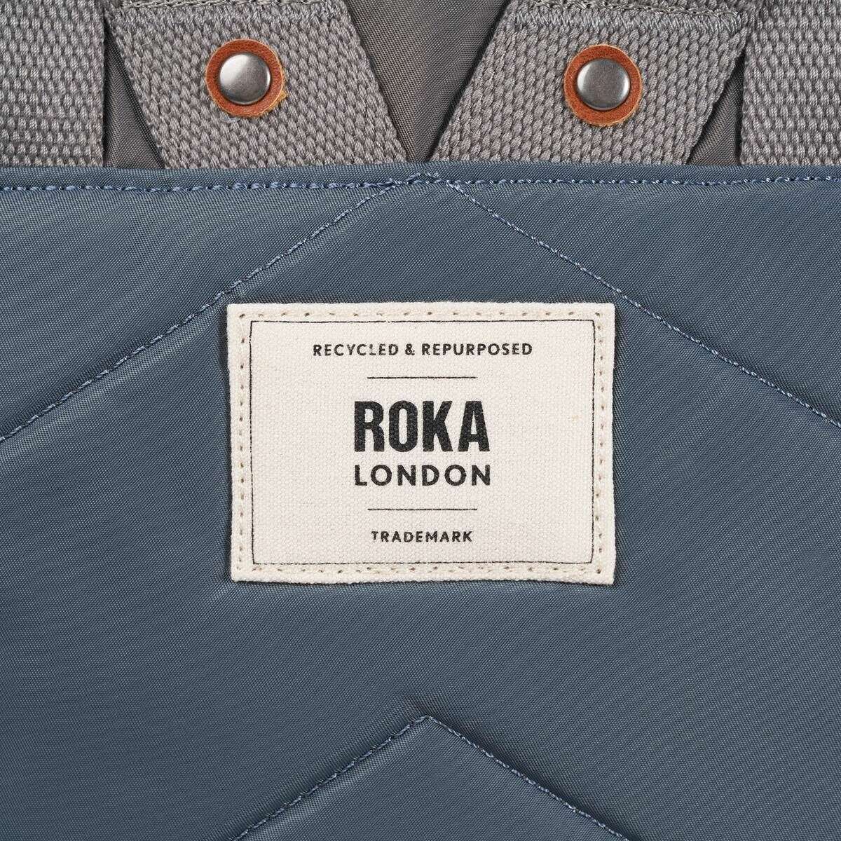 Roka Canfield B Medium Recycled Nylon Backpack - Grey Tonal - Image 7