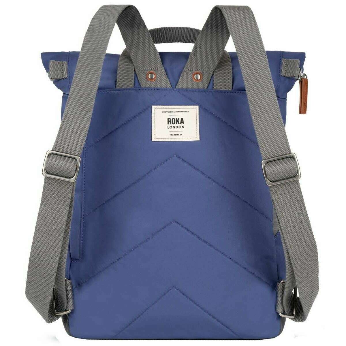 Roka Canfield B Medium Recycled Nylon Backpack - Indigo Purple - Image 2