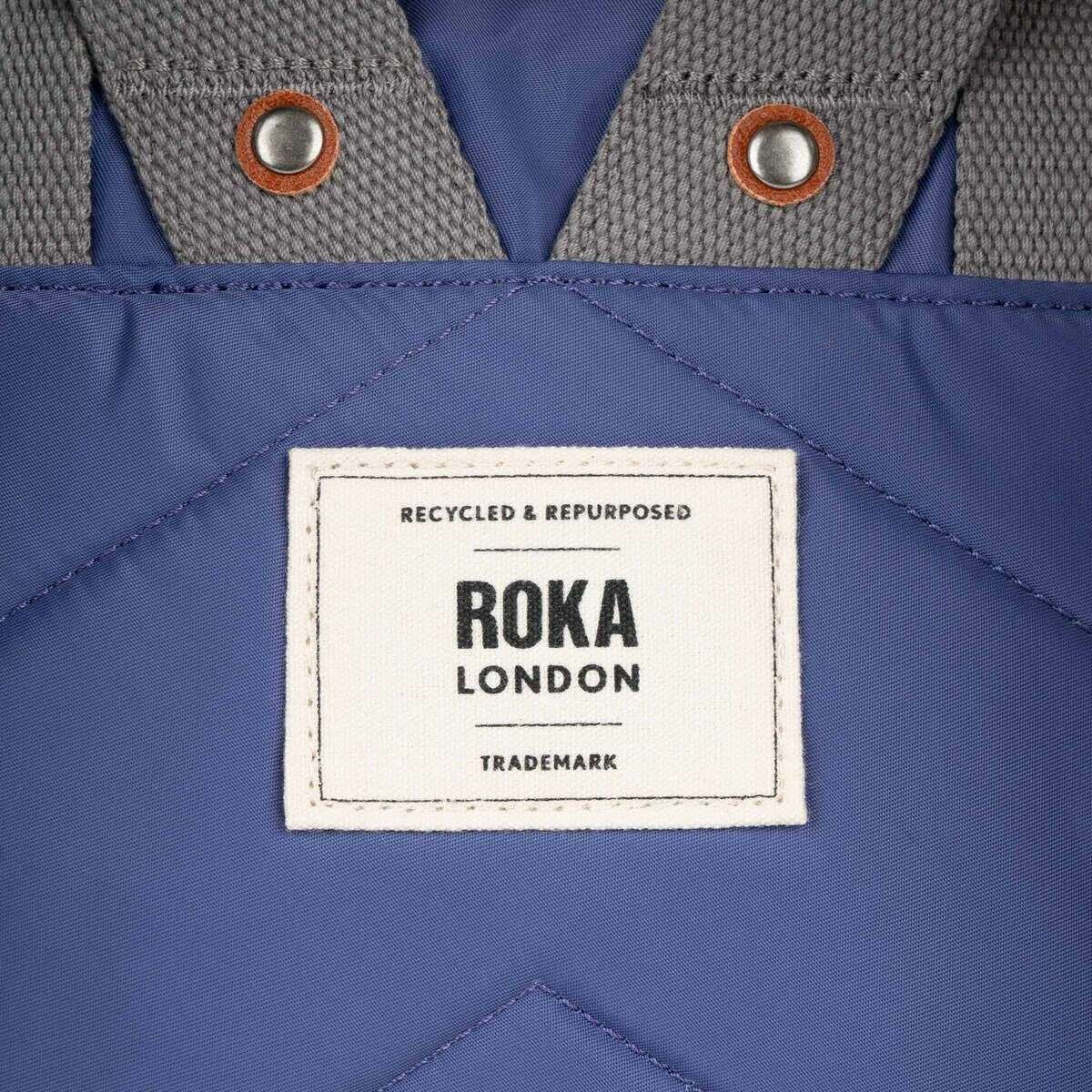 Roka Canfield B Medium Recycled Nylon Backpack - Indigo Purple - Image 7