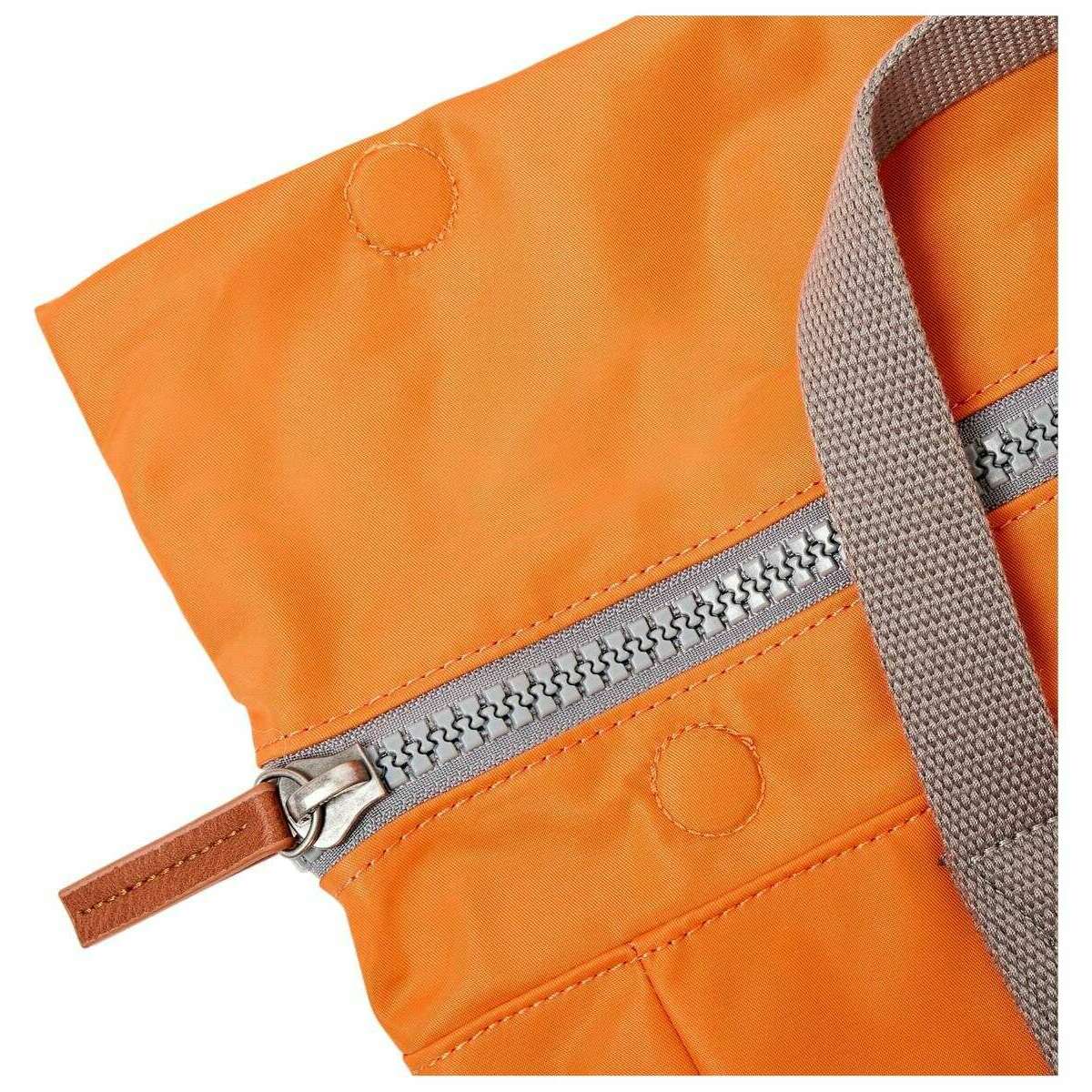 Roka Canfield B Medium Recycled Nylon Backpack - Jaffa Orange - Image 7