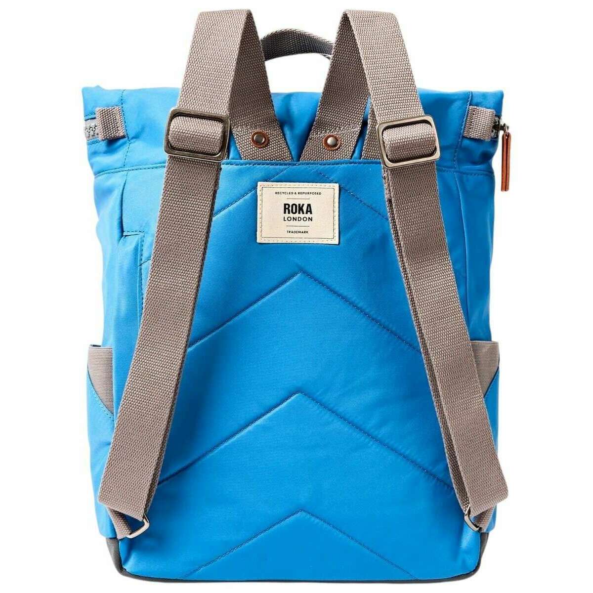 Roka Canfield B Medium Recycled Nylon Backpack - Malibu Blue - Image 2
