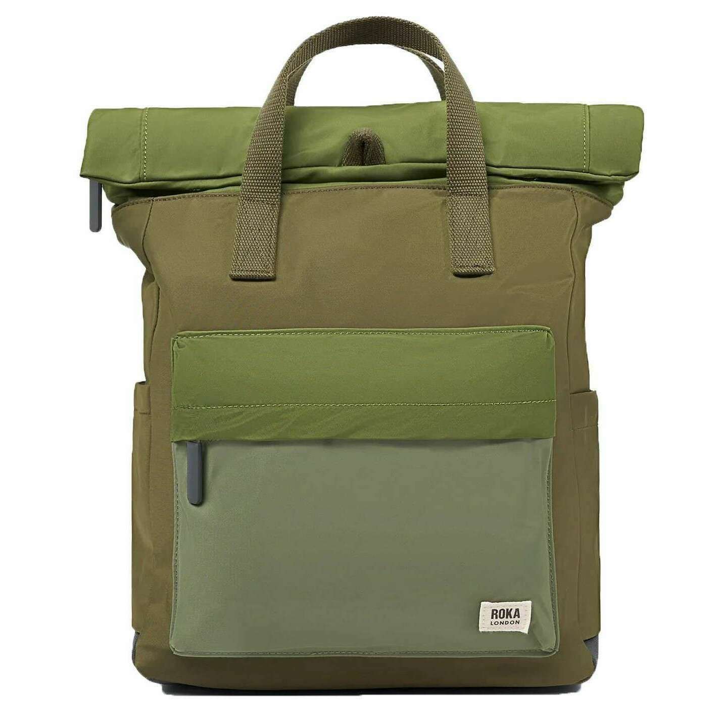 Roka Canfield B Medium Recycled Nylon Backpack - Military Tonal Green
