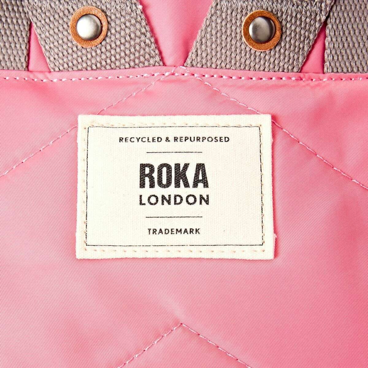 Roka Canfield B Medium Recycled Nylon Backpack - Pink Lemonade - Image 6