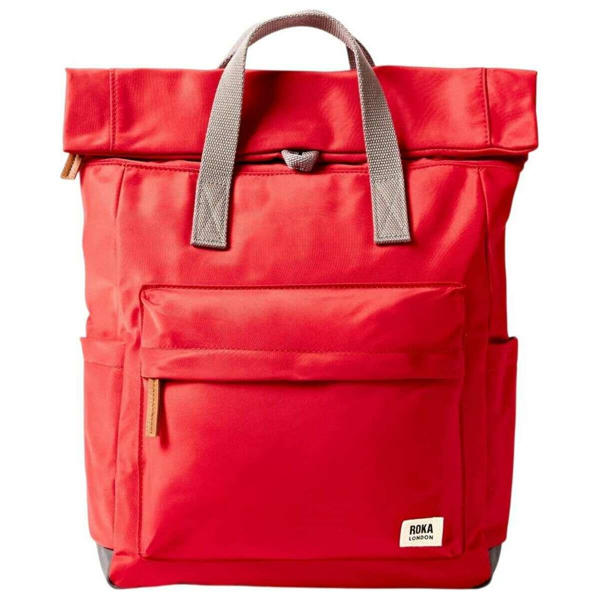 Roka Canfield B Medium Recycled Nylon Backpack - Scarlet Red