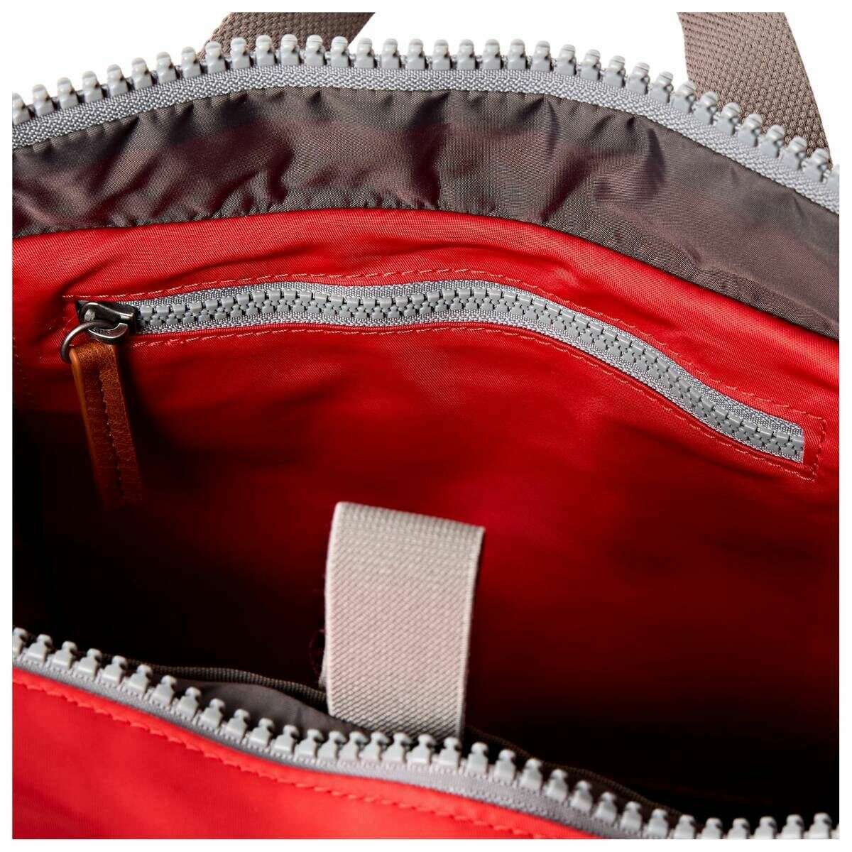 Roka Canfield B Medium Recycled Nylon Backpack - Scarlet Red - Image 4