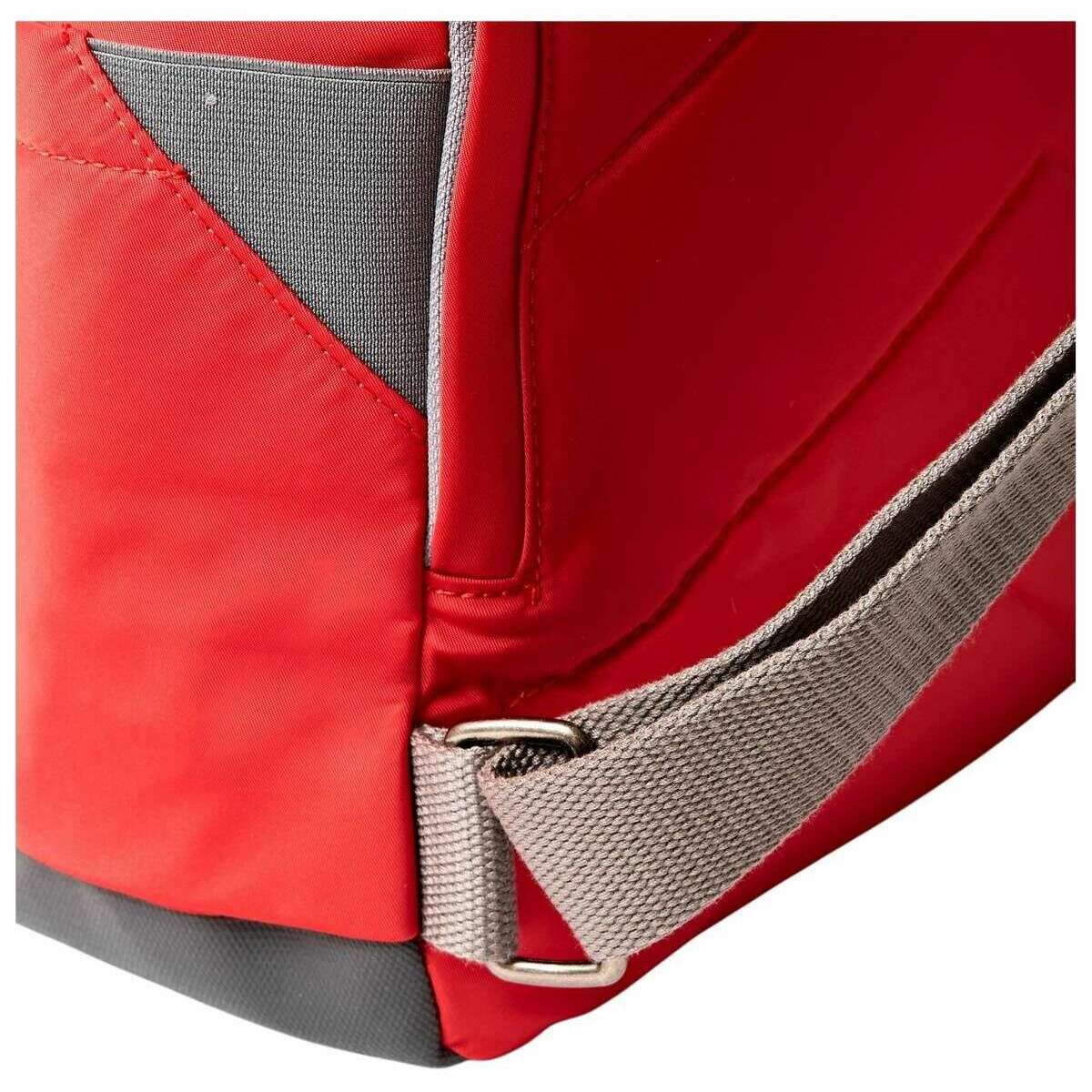 Roka Canfield B Medium Recycled Nylon Backpack - Scarlet Red - Image 5