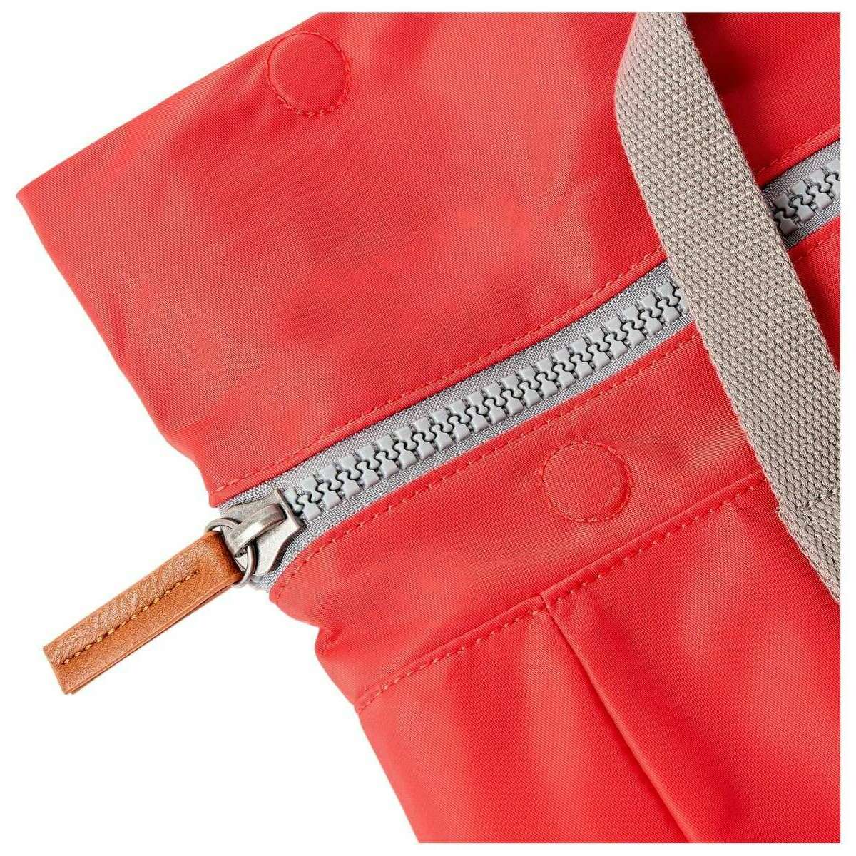 Roka Canfield B Medium Recycled Nylon Backpack - Scarlet Red - Image 7