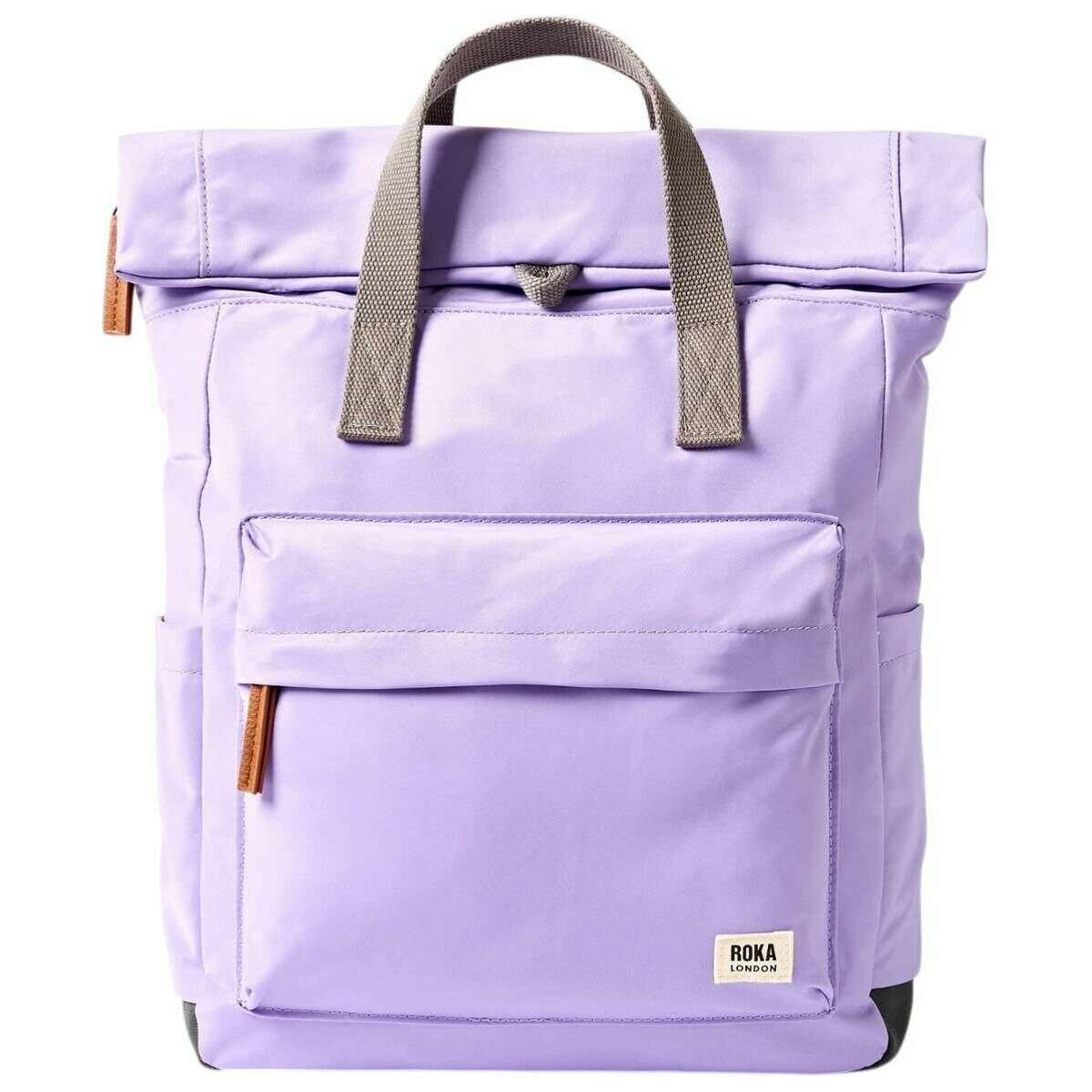 Roka Canfield B Medium Recycled Nylon Backpack - Thistle Bloom Purple