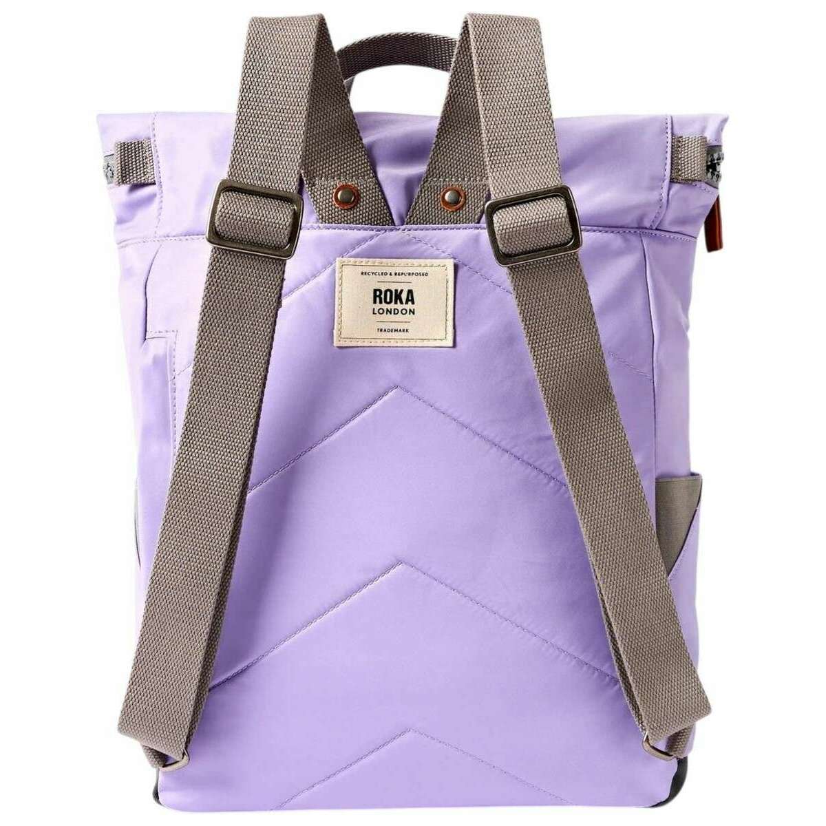 Roka Canfield B Medium Recycled Nylon Backpack - Thistle Bloom Purple - Image 2