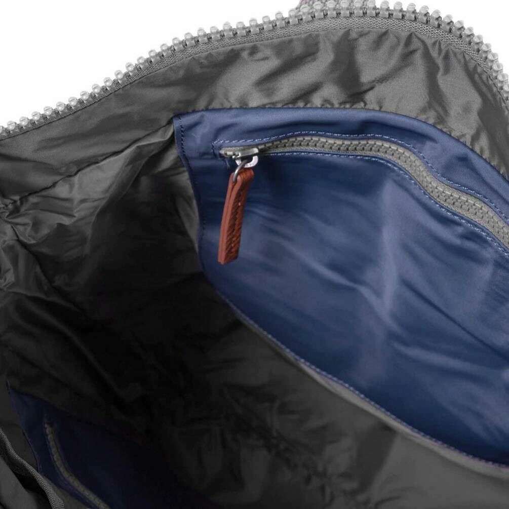 Roka Canfield B Medium Sustainable Nylon Backpack - Airforce Blue - Image 4