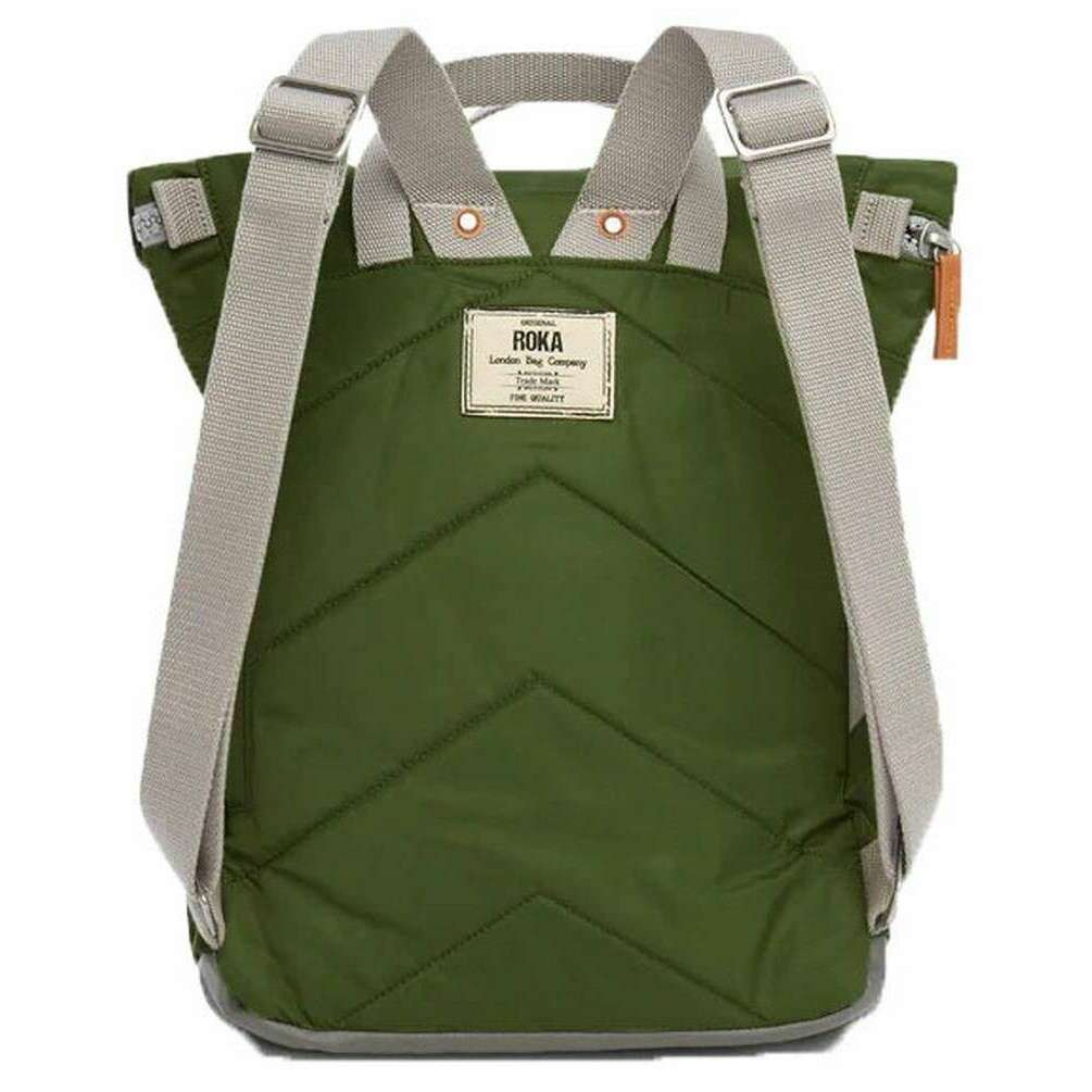 Roka Canfield B Medium Sustainable Nylon Backpack - Avocado Green - Image 2