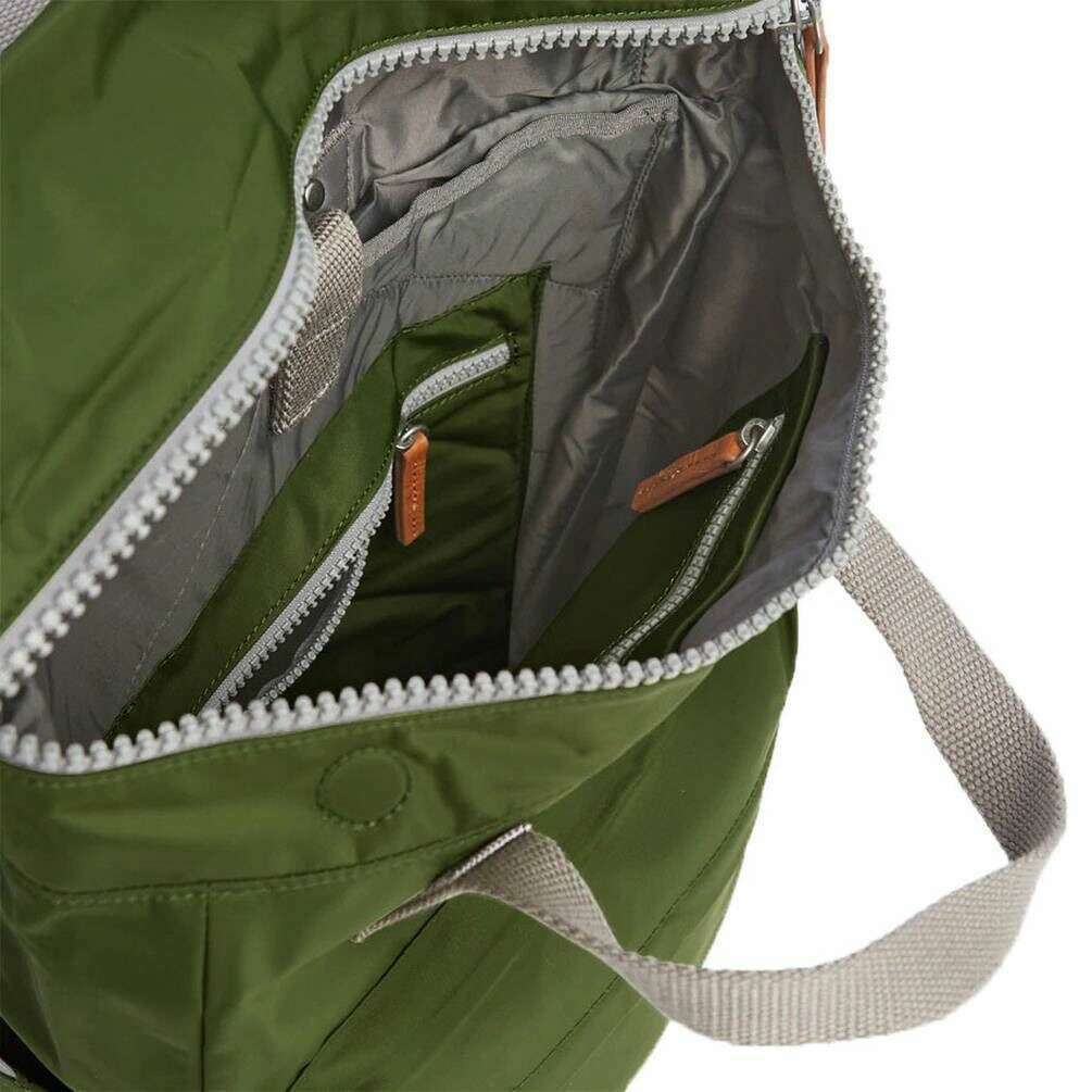 Roka Canfield B Medium Sustainable Nylon Backpack - Avocado Green - Image 5