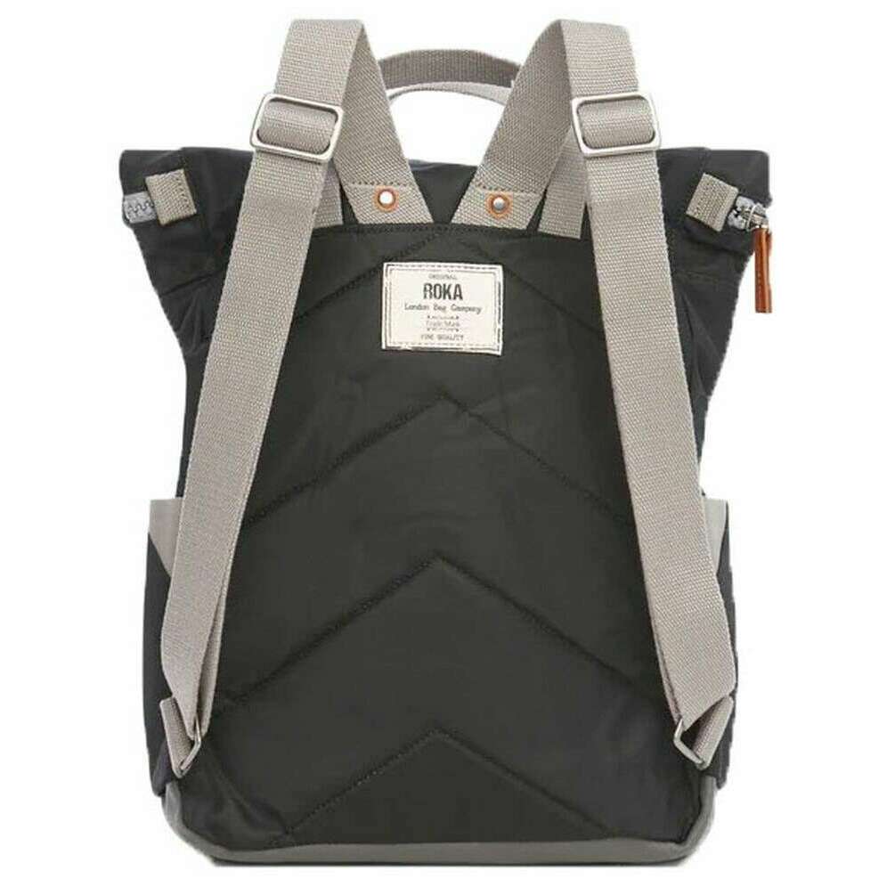 Roka Canfield B Medium Sustainable Nylon Backpack - Black - Image 2