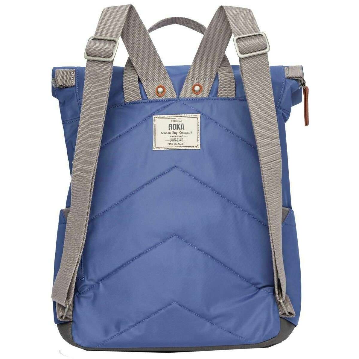 Roka Canfield B Medium Sustainable Nylon Backpack - Burnt Blue - Image 2