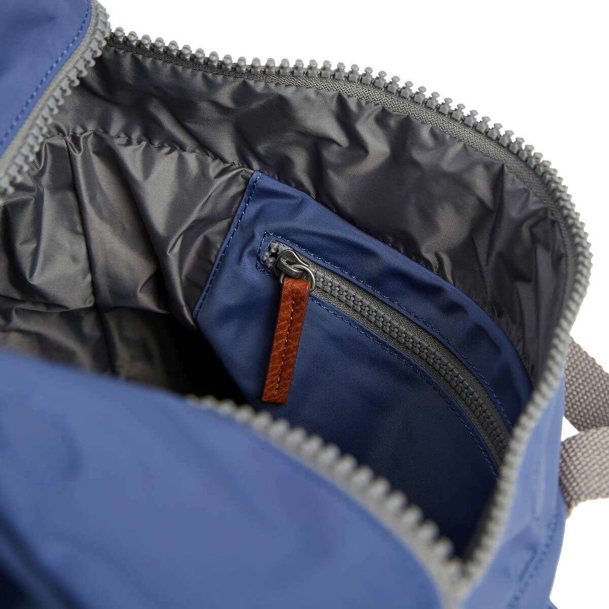 Roka Canfield B Medium Sustainable Nylon Backpack - Burnt Blue - Image 4