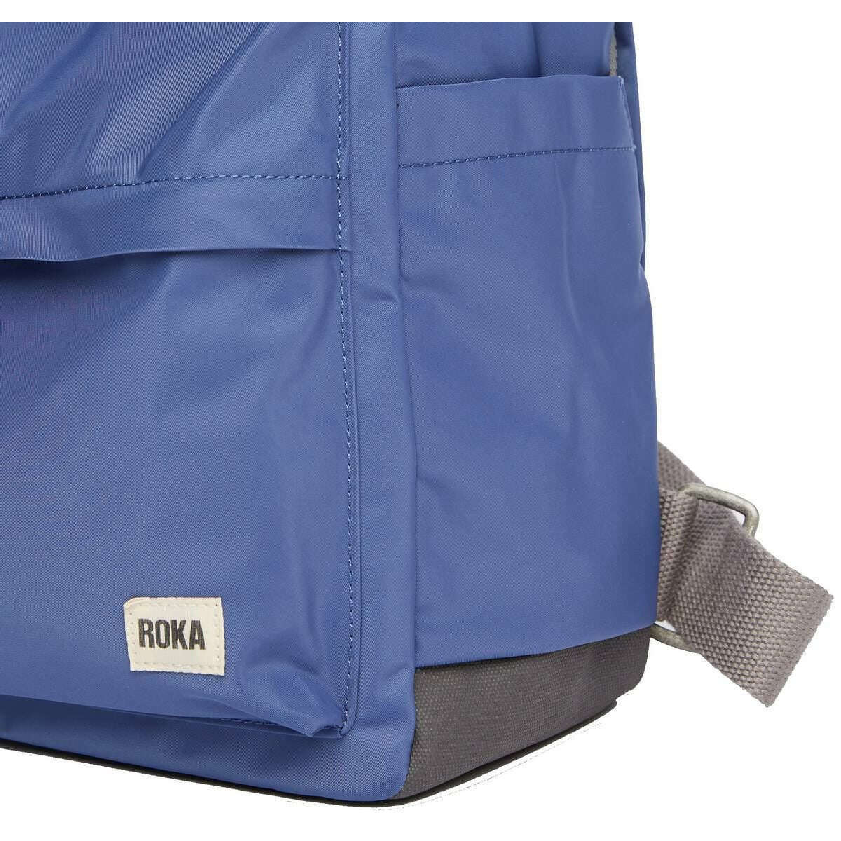 Roka Canfield B Medium Sustainable Nylon Backpack - Burnt Blue - Image 7