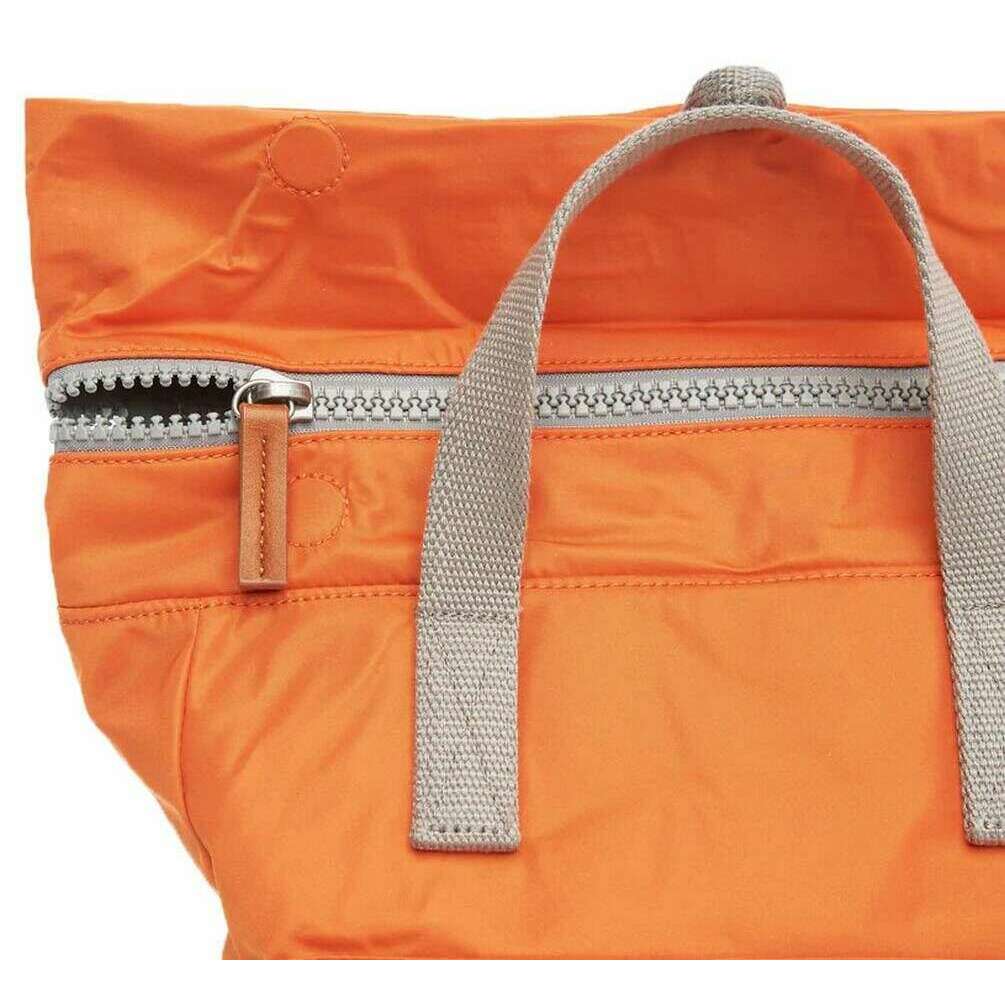 Roka Canfield B Medium Sustainable Nylon Backpack - Burnt Orange - Image 4