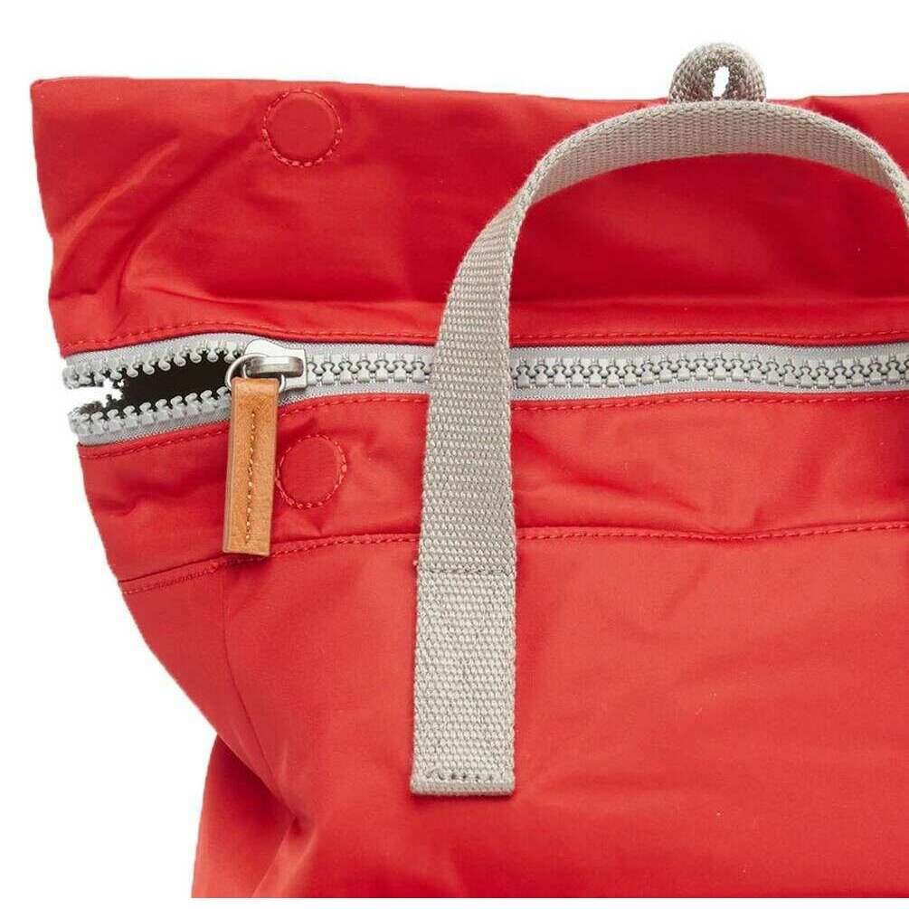 Roka Canfield B Medium Sustainable Nylon Backpack - Cranberry Red - Image 4