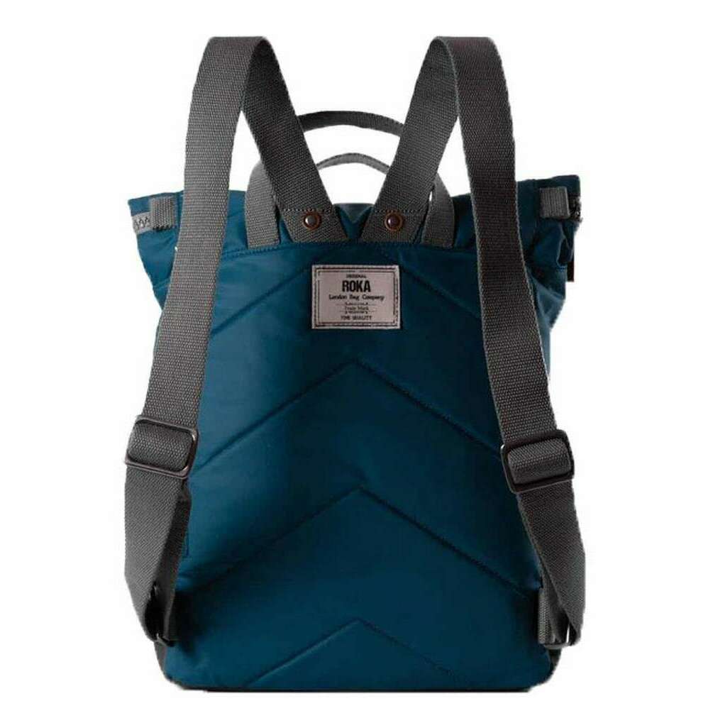 Roka Canfield B Medium Sustainable Nylon Backpack - Marine Navy - Image 2
