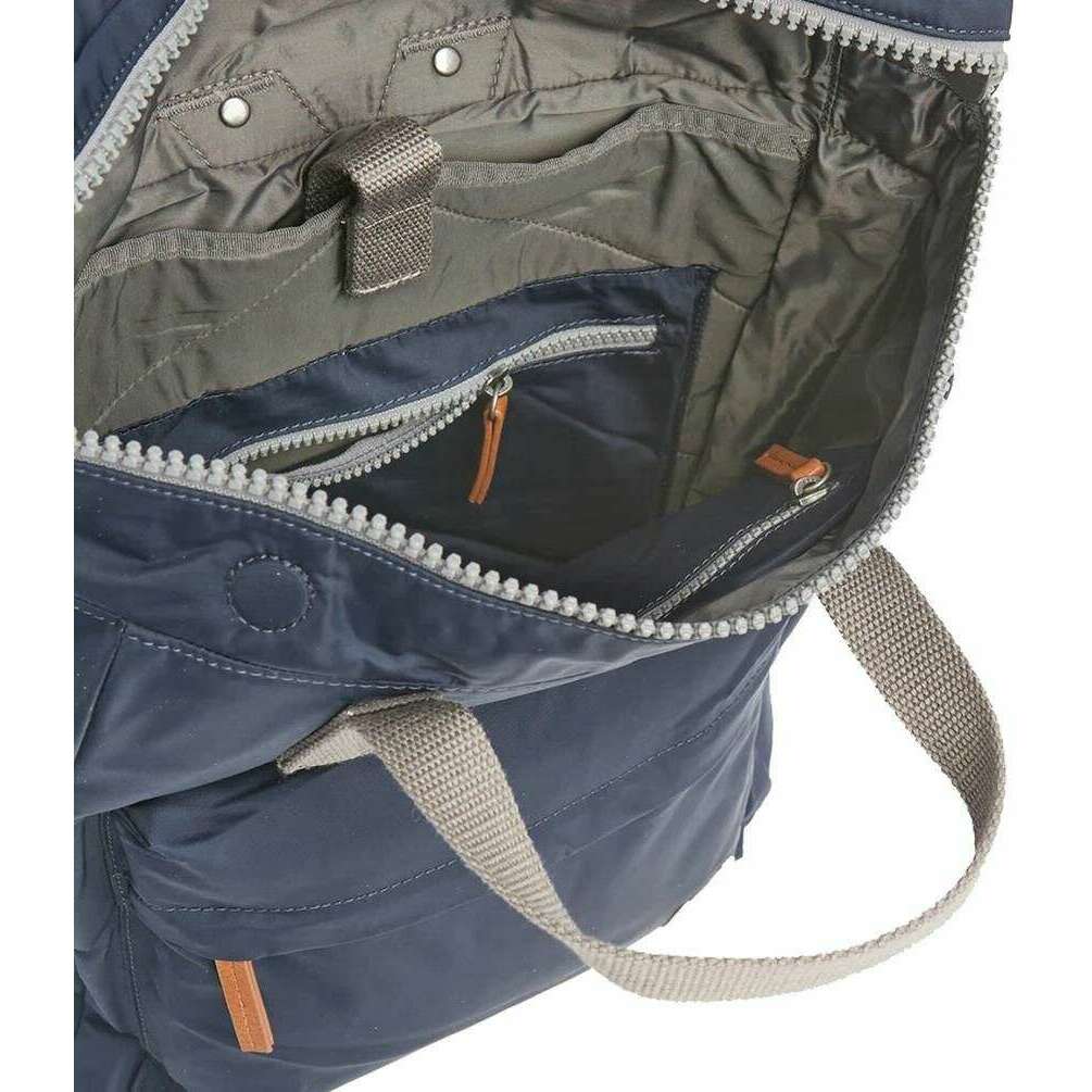 Roka Canfield B Medium Sustainable Nylon Backpack - Midnight Blue - Image 5