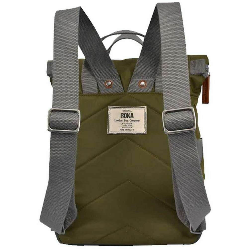 Roka Canfield B Medium Sustainable Nylon Backpack - Military Green - Image 2