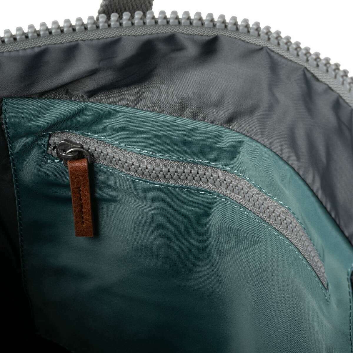 Roka Canfield B Medium Sustainable Nylon Backpack - Sage Green - Image 4