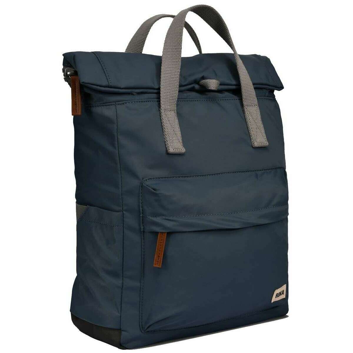 Roka Canfield B Medium Sustainable Nylon Backpack - Smoke Grey - Image 4