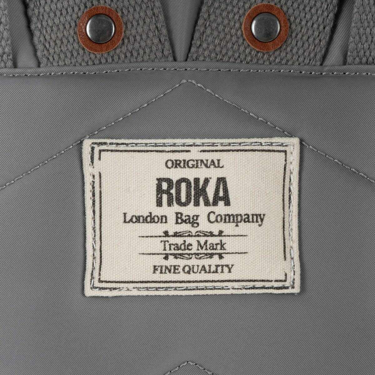 Roka Canfield B Medium Sustainable Nylon Backpack - Stormy Grey - Image 5