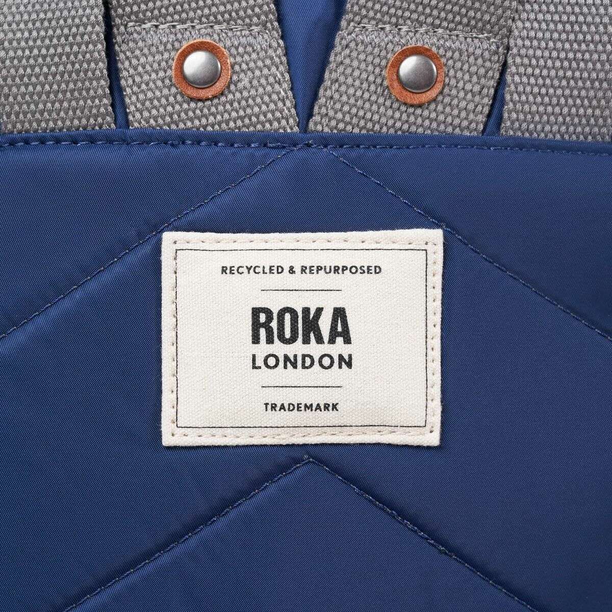 Roka Canfield B Small Recycled Nylon Backpack - Crisp Blue - Image 7