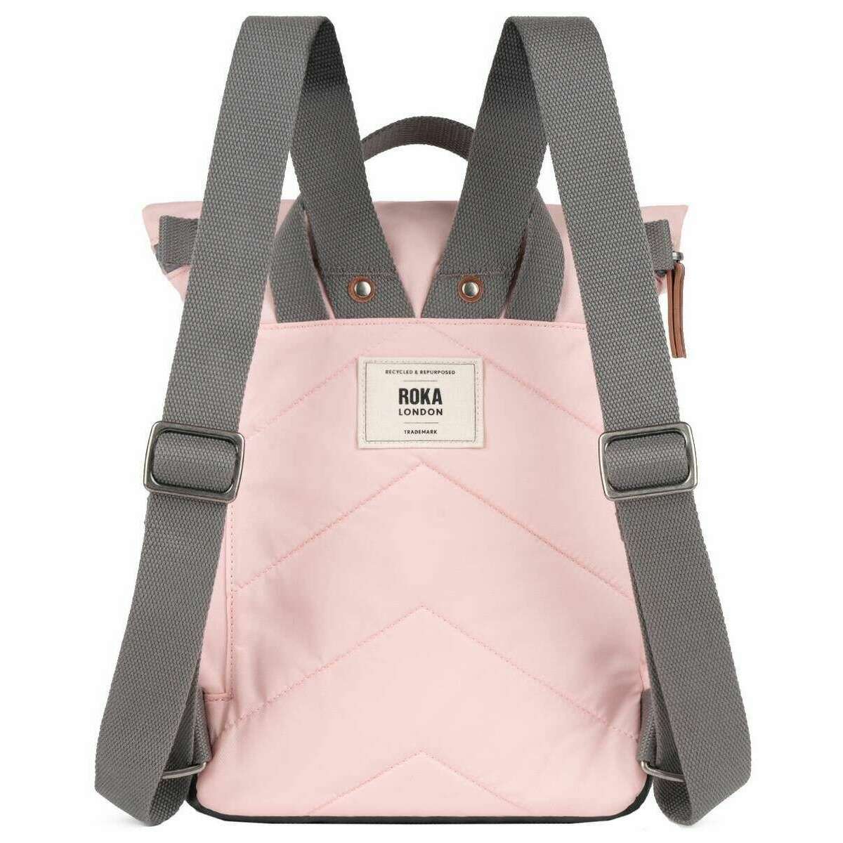 Roka Canfield B Small Recycled Nylon Backpack - English Rose Pink - Image 2