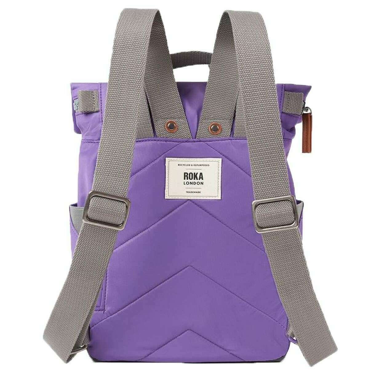 Roka Canfield B Small Recycled Nylon Backpack - Fresh Purple - Image 2
